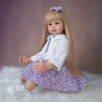 Реалистичная силиконовая кукла реборн 60 см, реалистичная тканевая кукла Reborn Baby, игрушка для новорожденных KEIUMI, ранние развивающие игрушки, подарки 60 cm