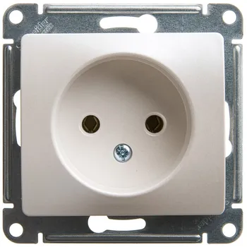 Розетка Systeme Electric Glossa встраиваемая перламутр (GSL000641)