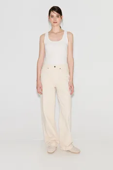 Джинсы Wide Leg WL106 кремового цвета