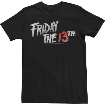 Мужская футболка с логотипом Friday The 13th Licensed Character