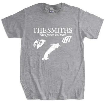 Футболка RogueWave Летние топы The Smiths The Queen Is Dead - Футболка, Инди 1980-х, Моррисси Большой размер Homme Черная футболка XS темно-синий