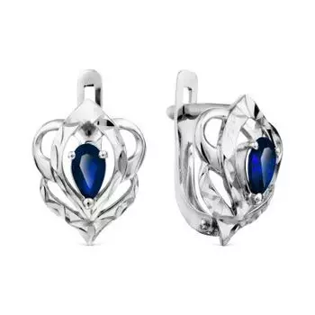 Серьги с сапфирами Линии Любви