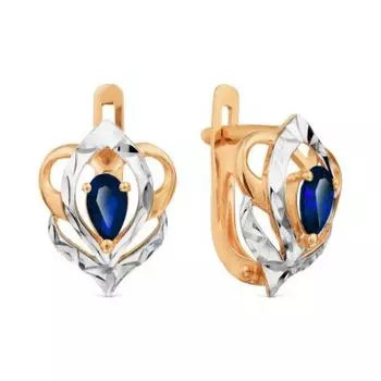 Серьги с сапфирами Линии Любви