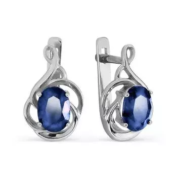 Серьги с сапфирами Линии Любви