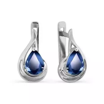 Серьги с сапфирами Линии Любви