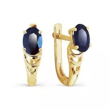 Серьги с сапфирами Линии Любви