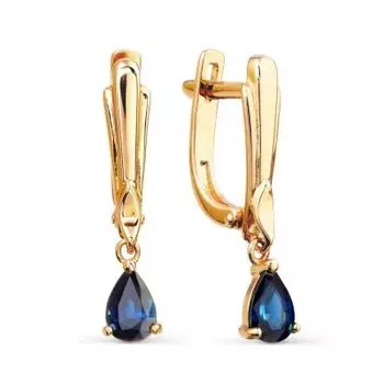 Серьги с сапфирами Линии Любви