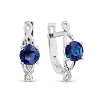 Серьги с сапфирами Линии Любви