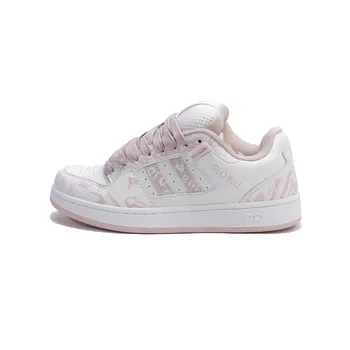 Кроссовки GLO BULL Skateboarding Shoes Unisex Low-top Pink, цвет Pink and white graffiti