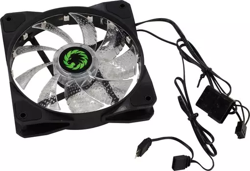 Вентилятор GameMax Miarage FN12rainbow-N, 120мм, 1100rpm, 22 дБ, 3-pin, 1шт, RGB (Miarage FN12rainbow-N)
