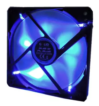 Вентилятор GELID Solutions Slim 12 PL Blue, 120 мм, 1600rpm, 25.4 дБ, 4-pin PWM, 1шт, синий (FN-FW12SLIMBPL-16)