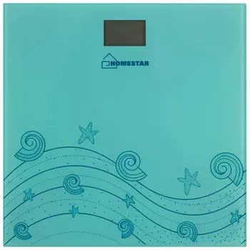 Весы HomeStar HS-6001B, до 180 кг, бирюзовый (002957)