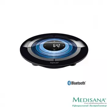 Весы Medisana TargetScale 3 , 180кг, диагностические, синий/черный (40413)
