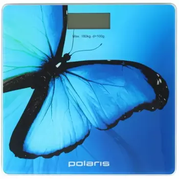 Весы Polaris PWS 1878DG Butterfly, до 180 кг, диагностические, голубой