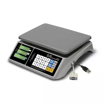 Весы торговые настольные 32кг, двухсторонний дисплей, с поверкой, платформа 325мм x 230мм, Mertech M-ER 328 "TOUCH-M" AC, 32.2 (3160 )