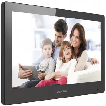 Видеодомофон Hikvision, 10.1" 1024x600, черный/черный (DS-KH8520-WTE1)