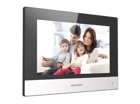 Видеодомофон Hikvision, 7" 1024x600, белый/белый (DS-KH6320-WTE1)