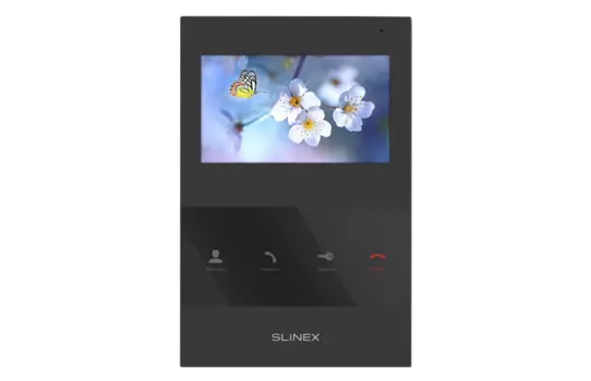 Видеодомофон Slinex SQ-04, 4.3" 480x272, поддержка панелей: 2 шт., поддержка камер: 1 шт., черный (SQ-04 (Black))