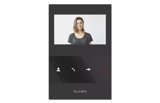 Видеодомофон Slinex SQ-04M, 4.3" 480x272, поддержка панелей: 2 шт., поддержка камер: 2 шт., черный (SQ-04M BLACK)