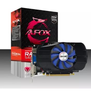 Видеокарта AFOX AMD Radeon R7 350, 2Gb DDR5, 128 бит, PCI-E, VGA, DVI, HDMI, Retail (AFR7350-2048D5H4)