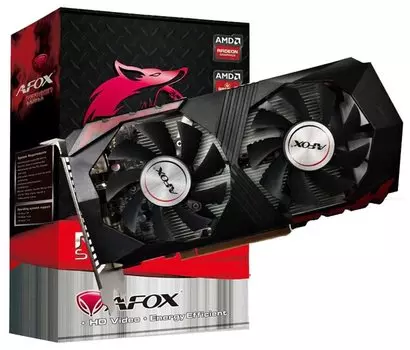 Видеокарта AFOX AMD Radeon RX 560, 4Gb GDDR5, 128 бит, PCI-E, DVI, HDMI, DP, Retail (AFRX560-4096D5H4-V2)