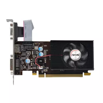 Видеокарта AFOX NVIDIA GeForce G 210, 1Gb DDR3, 64 бит, PCI-E, VGA, DVI, HDMI, Retail (AF210-1024D3L8)