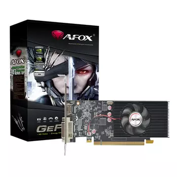 Видеокарта AFOX NVIDIA GeForce GT 1030, 4Gb DDR4, 64 бит, PCI-E, DVI, HDMI, Retail (AF1030-4096D4L5)