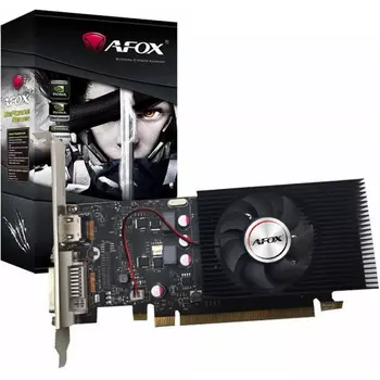 Видеокарта AFOX NVIDIA GeForce GT 1030 LP, 2Gb DDR5, 64 бит, PCI-E, DVI, HDMI, Retail (AF1030-2048D5L5)