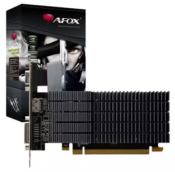 Видеокарта AFOX NVIDIA GeForce GT 210, 1Gb DDR2, 64 бит, PCI-E, VGA, DVI, HDMI, Retail (AF210-1024D2LG2)
