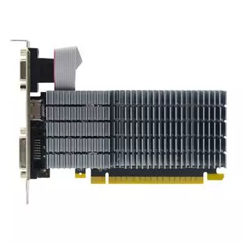 Видеокарта AFOX NVIDIA GeForce GT 710, 1Gb DDR3, 64 бит, PCI-E, VGA, DVI, HDMI, Retail (AF710-1024D3L5)