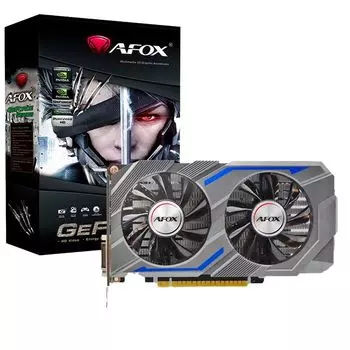 Видеокарта AFOX NVIDIA GeForce GTX 1650, 4Gb GDDR6, 128 бит, PCI-E, DVI, HDMI, DP, Retail (AF1650-4096D6H1-V8)