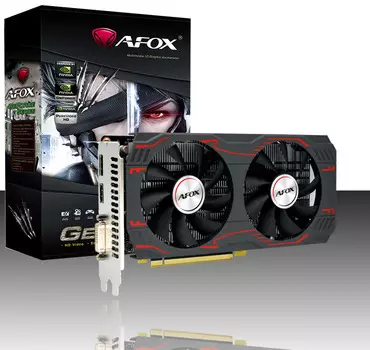 Видеокарта AFOX NVIDIA GeForce GTX 1660 SUPER, 6Gb GDDR6, 192 бит, PCI-E, DVI, HDMI, DP, Retail (AF1660S-6144D6H1-V2)