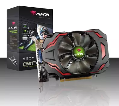 Видеокарта AFOX NVIDIA GeForce GTX 750 AF750-2048D5H6-V3, 2Gb GDDR5, 128 бит, PCI-E, VGA, DVI, HDMI, Retail (AF750-2048D5H6-V3)