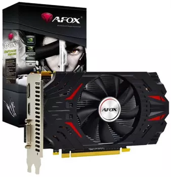 Видеокарта AFOX NVIDIA GeForce GTX 750 AF750-4096D5H6-V3, 4Gb DDR5, 128 бит, PCI-E, DVI, HDMI, DP, Retail (AF750-4096D5H6-V3)