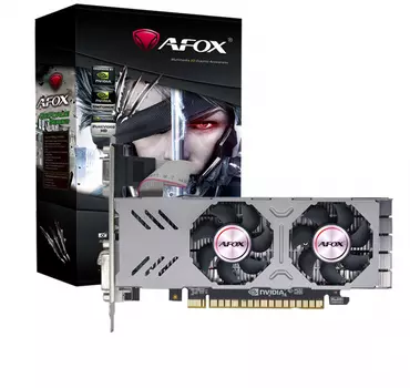 Видеокарта AFOX NVIDIA GeForce GTX 750 LP, 4Gb DDR5, 128 бит, PCI-E, VGA, DVI, HDMI, Retail (AF750-4096D5L4-V2)