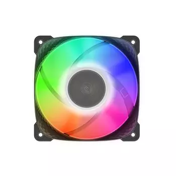 Вентилятор Geometric Future Squama 3805B Single Pack, 120 мм, 2500rpm, 40 дБ, 4-pin PWM, 1шт, черный, ARGB подсветка (GF_SQM-3805B-SP)