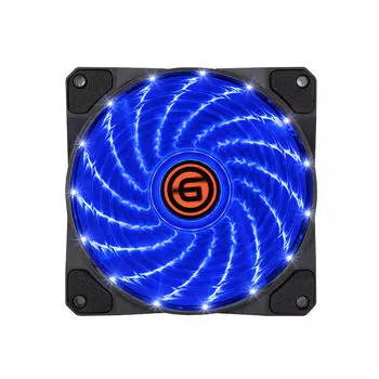 Вентилятор Ginzzu 12LB15, 120 мм, 1200rpm, 24 дБ, 4-pin Molex, 1шт, синий (12LB15)
