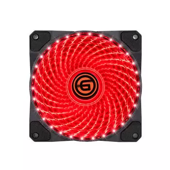 Вентилятор Ginzzu 12LR33, 120 мм, 1200rpm, 24 дБ, 4-pin Molex, 1шт, красный (12LR33)