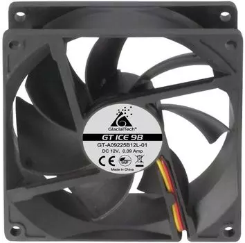 Вентилятор GlacialTech GT ICE 9B, 92мм, 1500rpm, 21.9 дБ, 3-pin+4-pin Molex, 1шт (CF-92250BD0AC0001)