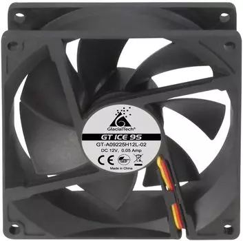 Вентилятор GlacialTech GT ICE 9S, 92мм, 1500rpm, 20.1 дБ, 3-pin+4-pin Molex, 1шт (CF-9225SHD0AC0001)