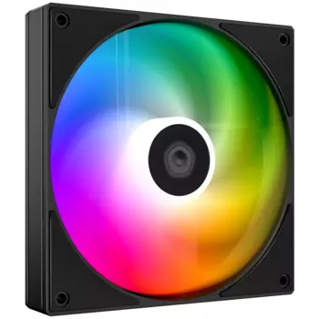Вентилятор ID-COOLING AS-120-ARGB-K, 120 мм, 2000rpm, 27.2 дБ, 4-pin PWM, 1шт, черный, ARGB подсветка (AS-120-ARGB-K)