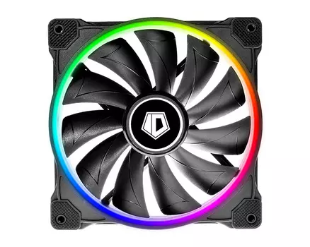 Вентилятор ID-COOLING ZF-14025-ARGB, 140 мм, 1600rpm, 36.5 дБ, 4-pin PWM, 1шт, RGB подсветка
