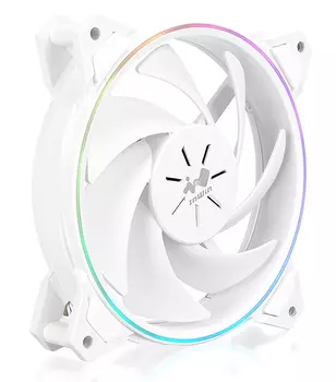 Вентилятор Inwin Sirius Pure ASP120, 120 мм, 1800rpm, 27 дБ, 4-pin PWM + 3-pin 5V ARGB, 1шт, ARGB (6144473)