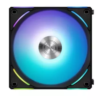 Вентилятор Lian Li UNI Fan AL120 V2, 120 мм, 2000rpm, 28.7 дБ, 4-pin PWM, 1шт, черный, ARGB подсветка (G99.12ALV21B.R0)