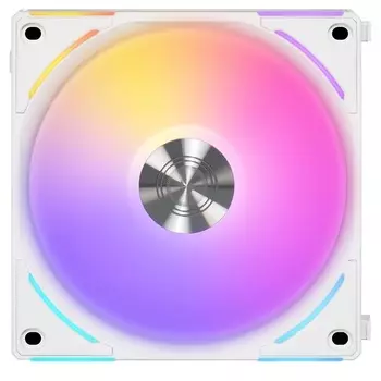 Вентилятор Lian Li UNI Fan AL120 V2, 120 мм, 2000rpm, 28.7 дБ, 4-pin PWM, 1шт, белый, ARGB подсветка (G99.12ALV21W.R0)