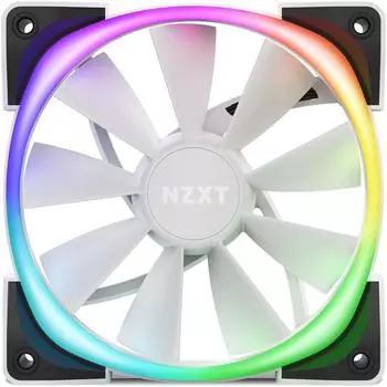 Вентилятор NZXT AER RGB 2 120mm, 120мм, 1500rpm, 33 дБ, 4-pin PWM, 1шт, RGB (HF-28120-BW)