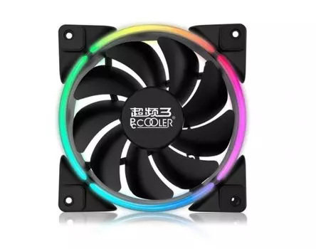 Вентилятор PCCooler CORONA MAX 140 RGB, 140мм, 1800rpm, 31.4 дБА, 4-pin PWM, 1шт, RGB (CORONA MAX 140 RGB)