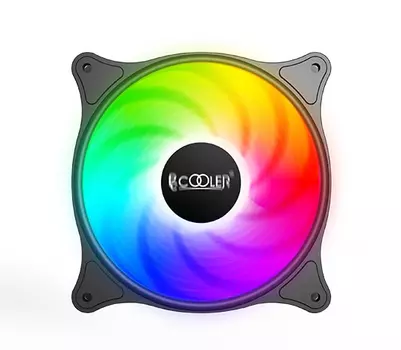 Вентилятор PCCooler FX-120-3, 120 мм, 1200rpm, 26.5 дБ, 3-pin+4-pin Molex, 1шт, FRGB подсветка (PCF_FX_120_3)
