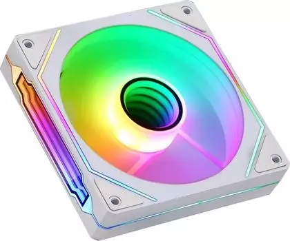 Вентилятор Formula V Floe 12WH ARPW, 120 мм, 1500rpm, 26.8 дБ, 4-pin PWM, 1шт, белый, ARGB подсветка (FLOE 12WH ARPW)