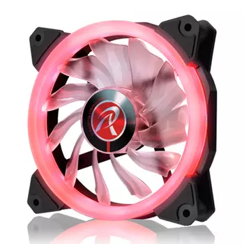 Вентилятор RAIJINTEK IRIS 12, 120 мм, 1800rpm, 23 дБ, 4-pin PWM, 1шт, красный (0R400040)